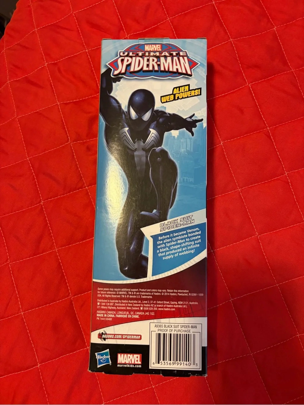 Marvel Black Suit Spider-Man Figure